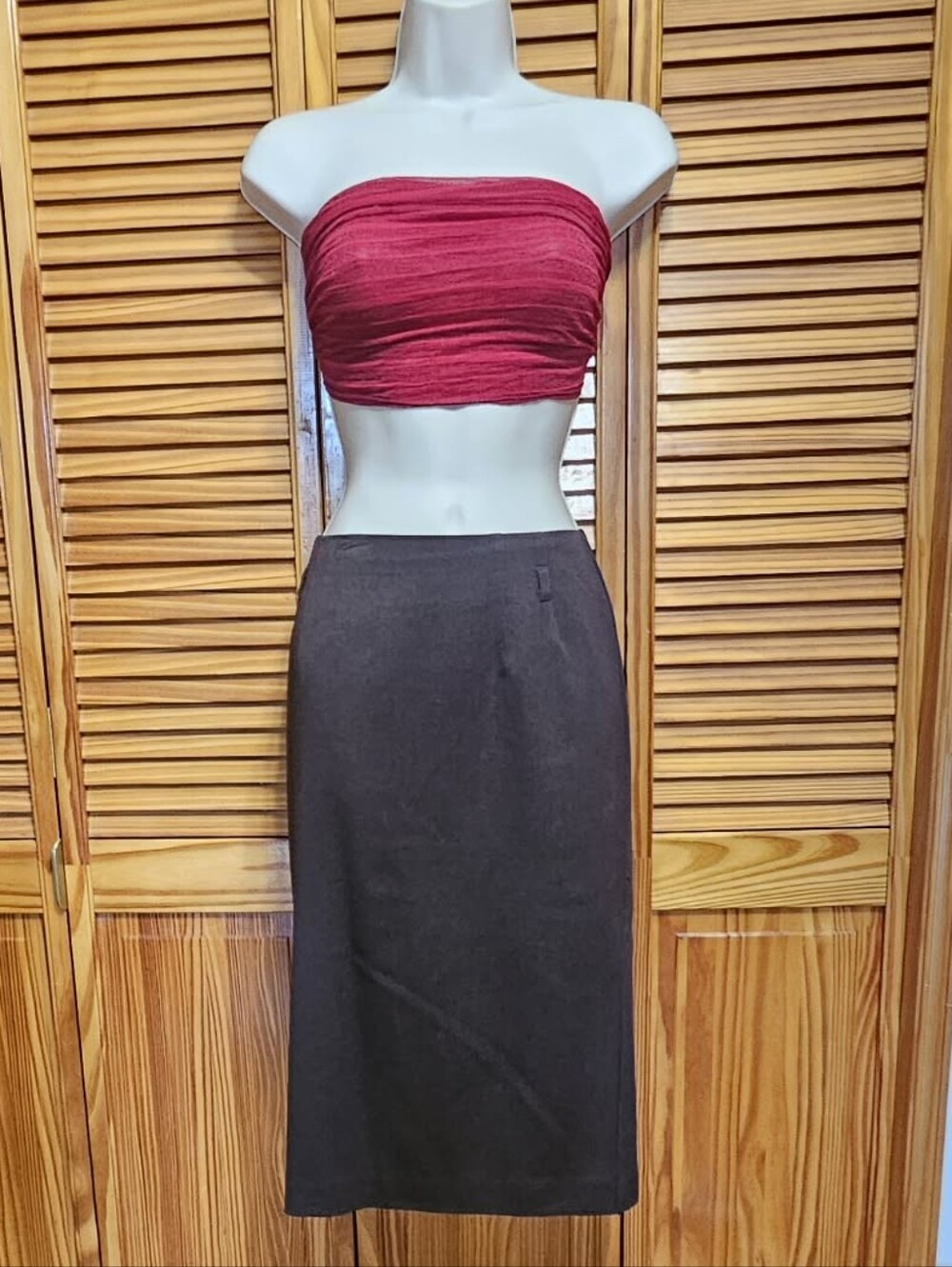 Express Brown Pencil Skirt Sz 6